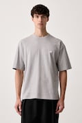 adidas Originals T-shirt męski z bawełną Trefoil Essentials szary IA7533