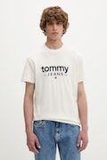 Tommy Jeans t-shirt ανδρικό βαμβακερό μπεζ DM0DM23376