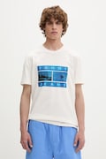 Tommy Jeans t-shirt ανδρικό βαμβακερό μπεζ DM0DM23191