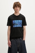 Tommy Jeans t-shirt ανδρικό βαμβακερό μαύρο DM0DM23191