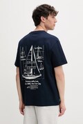 Tommy Jeans t-shirt ανδρικό βαμβακερό σκούρο μπλε DM0DM23184