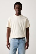Tommy Jeans tričko pánské bavlněné béžové DM0DM22507