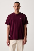 Tommy Jeans T-shirt męski bawełniany bordowy DM0DM22507