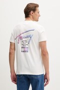 Tommy Jeans T-shirt ανδρικό βαμβακερό μπεζ DM0DM23253