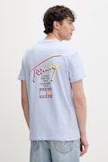 Tommy Jeans T-shirt męski bawełniany niebieski DM0DM23253