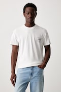 Tommy Jeans T-shirt męski bawełniany beżowy DM0DM23177