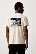 Tommy Jeans T-shirt męski bawełniany beżowy DM0DM23177