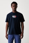 Tommy Jeans T-shirt męski bawełniany granatowy DM0DM23172