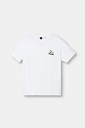 BOSS Orange T-shirt męski bawełniany Te_Blueprint biały 50566628