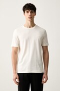 BOSS T-shirt męski bawełniany Thompson biały 50565995
