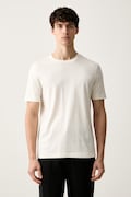 BOSS T-shirt męski bawełniany Thompson biały 50565995