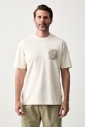 BOSS T-shirt męski bawełniany C-Tigerman biały 50565606