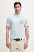 BOSS T-shirt męski bawełniany C-Tigerman niebieski 50565606