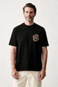 BOSS T-shirt męski bawełniany C-Tigerman czarny 50565606
