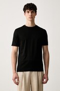 BOSS T-shirt męski bawełniany H-Tessler czarny 50565570