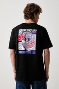 adidas T-shirt męski bawełniany Ramen czarny KS5081