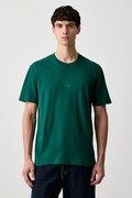 adidas T-shirt męski bawełniany zielony KX1284