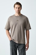 adidas T-shirt męski bawełniany Z.N.E. brązowy KF3819