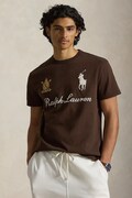 Polo Ralph Lauren t-shirt ανδρικό βαμβακερό καφέ 710B20010