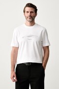 BOSS t-shirt ανδρικό βαμβακερό BOSS x Aston Martin λευκό 50570435