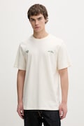 Les Deux T-shirt męski bawełniany beżowy 1001976