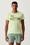 Vilebrequin T-shirt męski bawełniany THOM zielony THOEP300