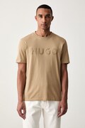 HUGO T-shirt męski bawełniany Dulivio_U263 brązowy 50564790