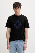HUGO Blue t-shirt ανδρικό βαμβακερό Nerberri μαύρο 50572760