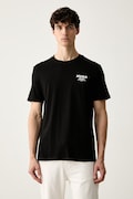 HUGO Blue T-shirt męski bawełniany Nesptee czarny 50572740