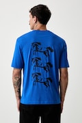 HUGO Blue T-shirt męski bawełniany Nurobos niebieski 50566027
