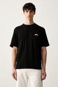 HUGO Blue T-shirt męski bawełniany Nowboi czarny 50563916