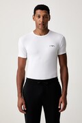 Emporio Armani Underwear T-shirt lounge męski bawełniany z elastanem biały EM001849.AF25018