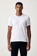 Emporio Armani Underwear T-shirt męski bawełniany z elastanem 2-pack biały EM000391.AF25033