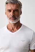 Guess T-shirt męski z bawełną biały M6YI32 K3735