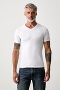 Guess tricou pentru bărbați cu bumbac alb M6YI32 K3735