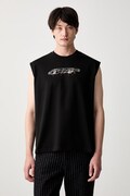 G-Star koszulka bez rękawów męska bawełniana Loose gr czarna D29347-E385