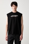 G-Star koszulka bez rękawów męska bawełniana Loose gr czarna D29347-E385