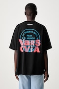 adidas Originals DTMF Bad Bunny Heavyweight Merch T-shirt bawełniany czarny KW8112