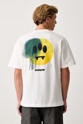 Barrow T-shirt bawełniany biały F6BWUATH069