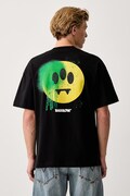 Barrow T-shirt bawełniany czarny F6BWUATH069