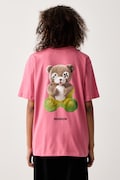 Barrow T-shirt βαμβακερό ροζ F6BWUATH042