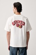 Barrow T-shirt bawełniany biały F6BWUATH020
