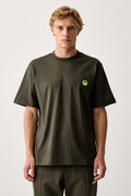 Barrow T-shirt bawełniany zielony F6BWUATH013