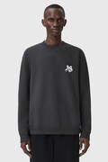 AllSaints bluza bawełniana męska kolor czarny z nadrukiem M011NE