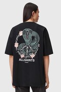 AllSaints t-shirt bawełniany męski kolor czarny z nadrukiem M032PD
