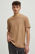 Medicine tricou din bumbac barbati, culoarea bej, modelator