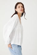 Medicine camicetta in cotone donna colore bianco con applicazione
