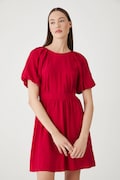Medicine rochie culoarea rosu, mini, evazată