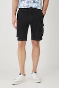 Medicine pantaloni scurti jeans culoarea negru