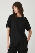 Medicine maglietta in lino donna colore nero